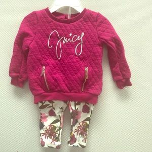Juicy 2 piece 24 months baby girl clothes